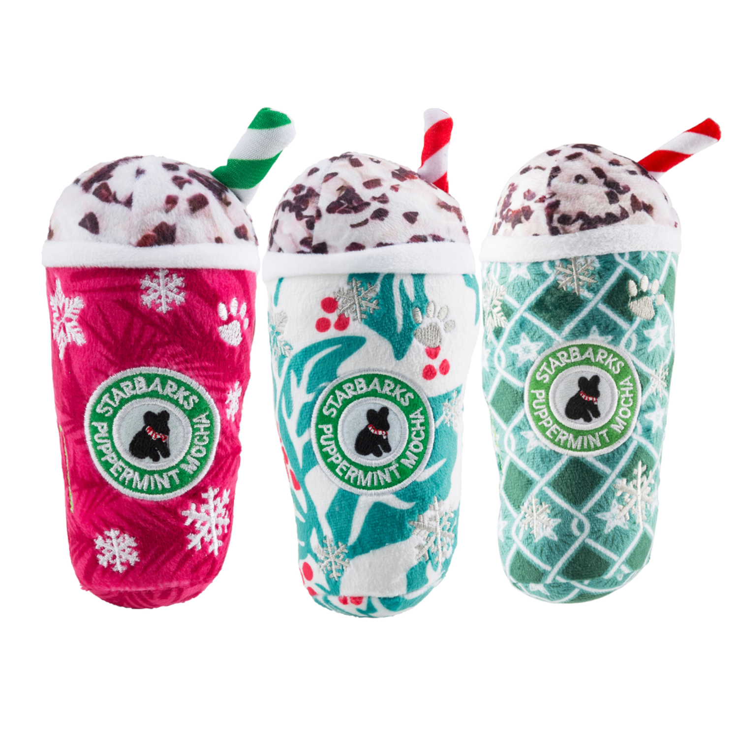 Haute Diggity Dog LLC A Latte of Christmas Cheer! Stocking Stuffers Dog Toys Dog Toys