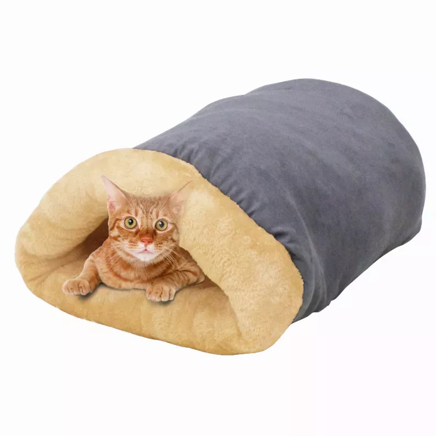 JESPET Inc GOOPAWS 4 in 1 Self Warming Burrow Cat Bed