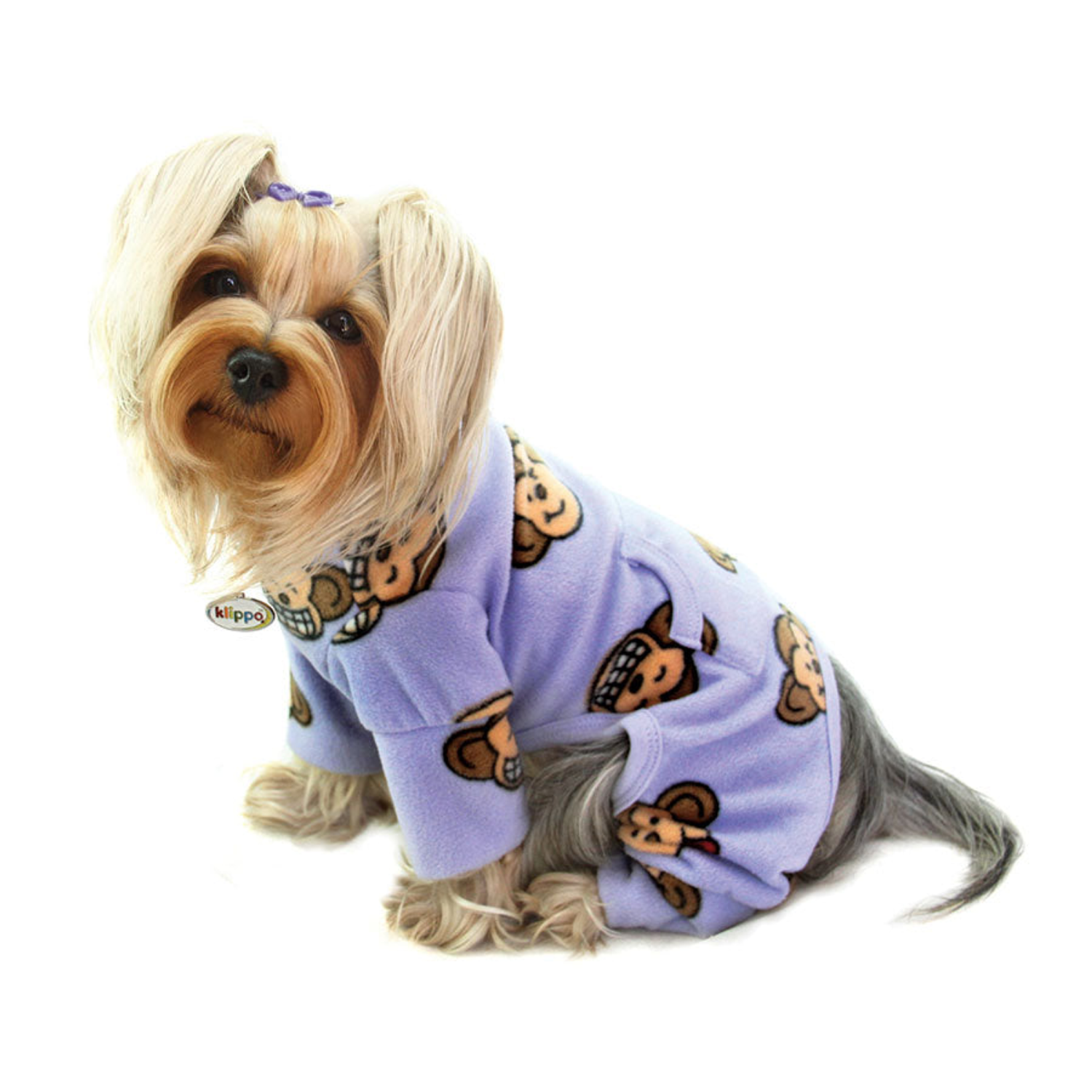 Klippo Pet Inc Silly Monkey Fleece Turtleneck Pajamas Pajamas
