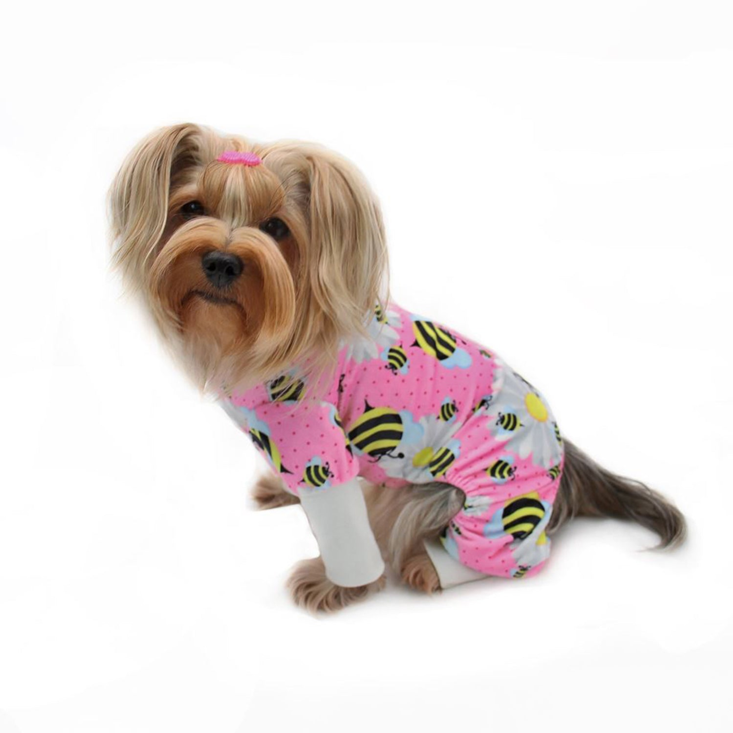 Klippo Pet Inc Ultra Soft Plush Minky Bumblebee & Flower Pajamas Pajamas