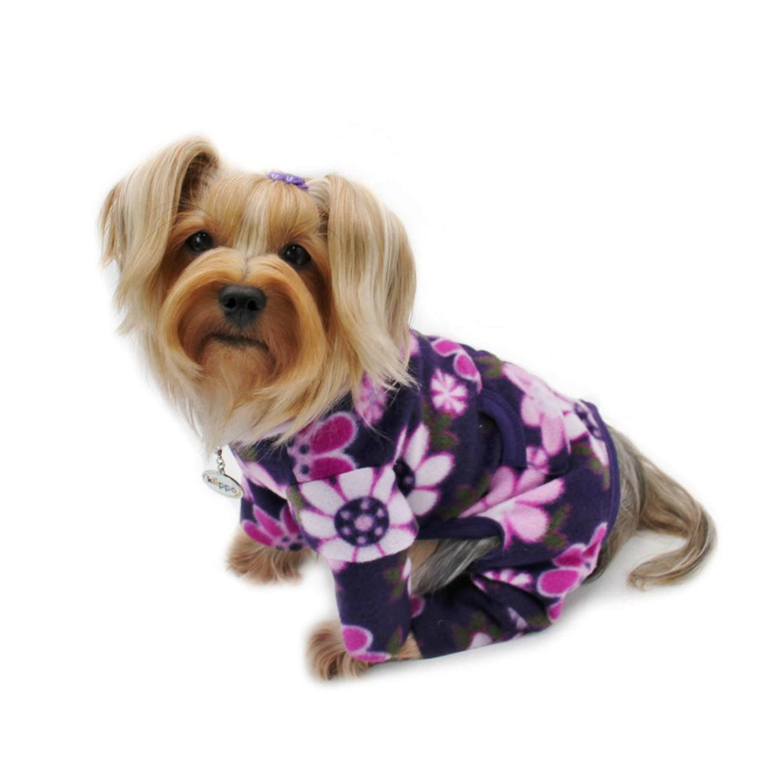 Klippo Pet Inc Midnight Garden Fleece Turtleneck Pajamas Pajamas