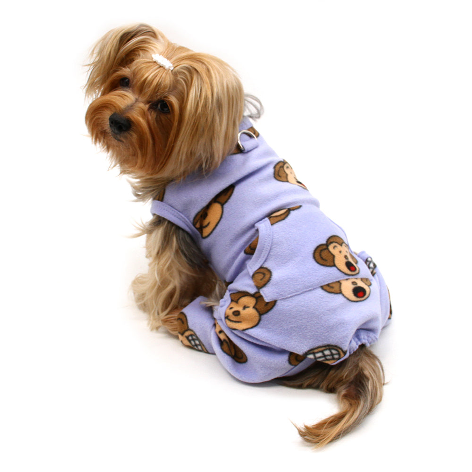 Klippo Pet Inc Silly Monkey Front Sleeveless Fleec Pajamas Dog Clothes