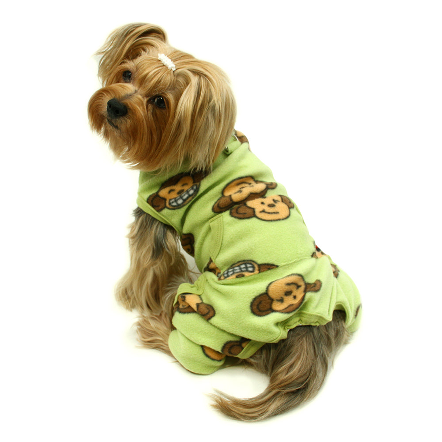 Klippo Pet Inc Silly Monkey Front Sleeveless Fleec Pajamas Dog Clothes