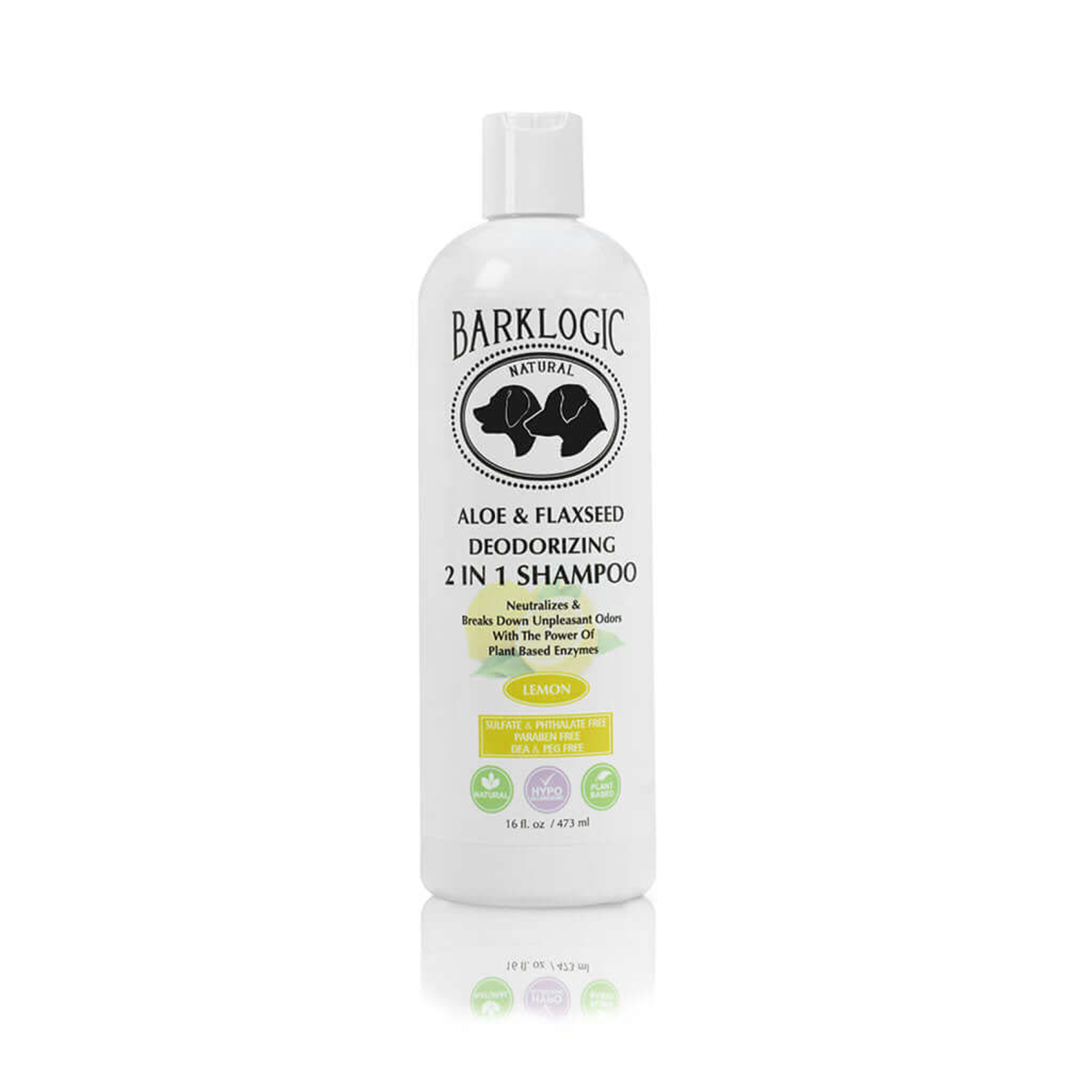 Logic Products BarkLogic Aloe & Flaxseed Deodorizing 2 in 1 Shampoo Pet Shampoo