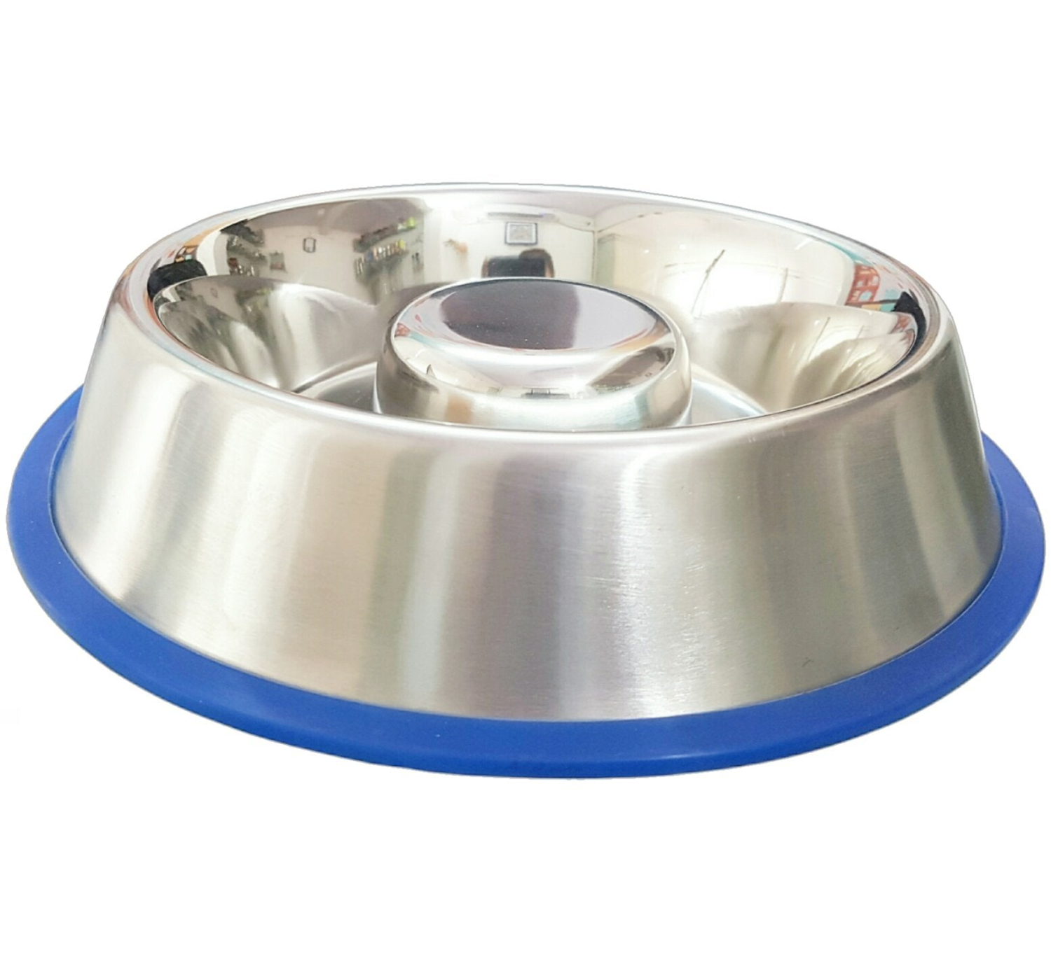 Mr. Peanut's Premium Products LLC Mr. Peanut's Slow Feed Anti Bloat Dog Bowl with Bonded Silicone Base Food & Water Bowls