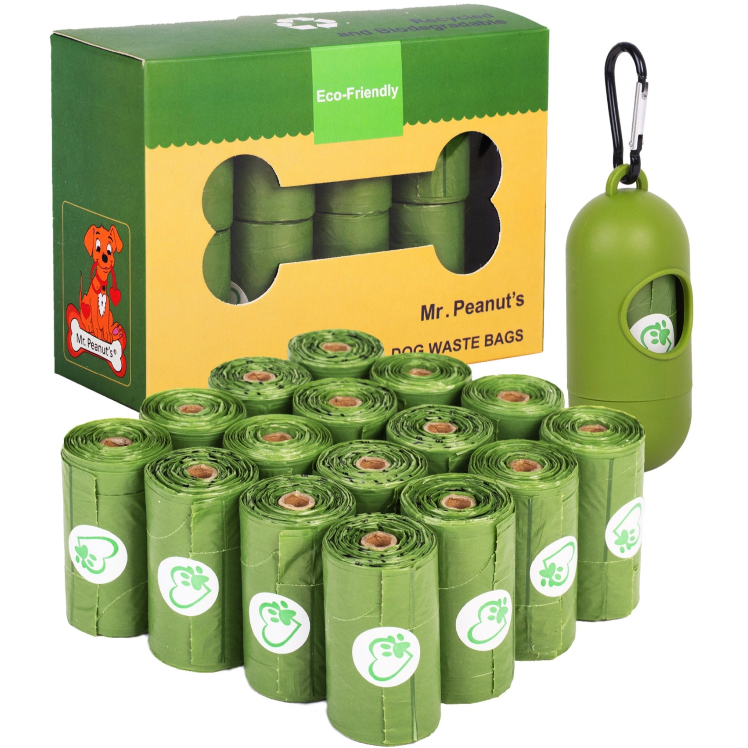 Mr. Peanut's Premium Products LLC Mr. Peanut's XL Pooper Scooper and BioDegradable Recycled Plant Based Waste Bags Waste Management