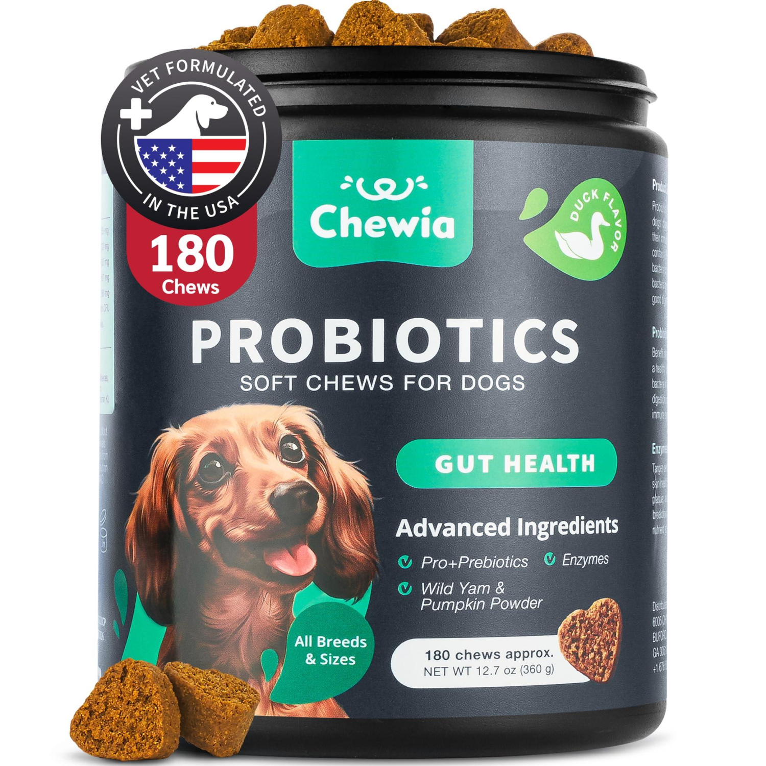 Onlihub Inc Probiotics for Dogs Gut Health Digestion Vitamins & Supplements