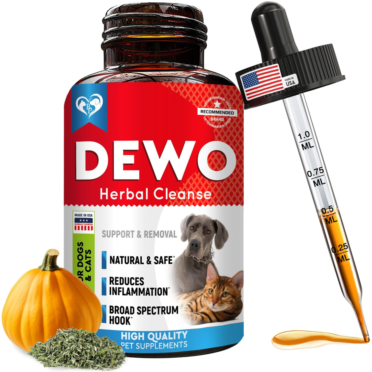 Onlihub Inc Cats & Dogs Liquid Herbal Medicine Treatment for Tapeworm