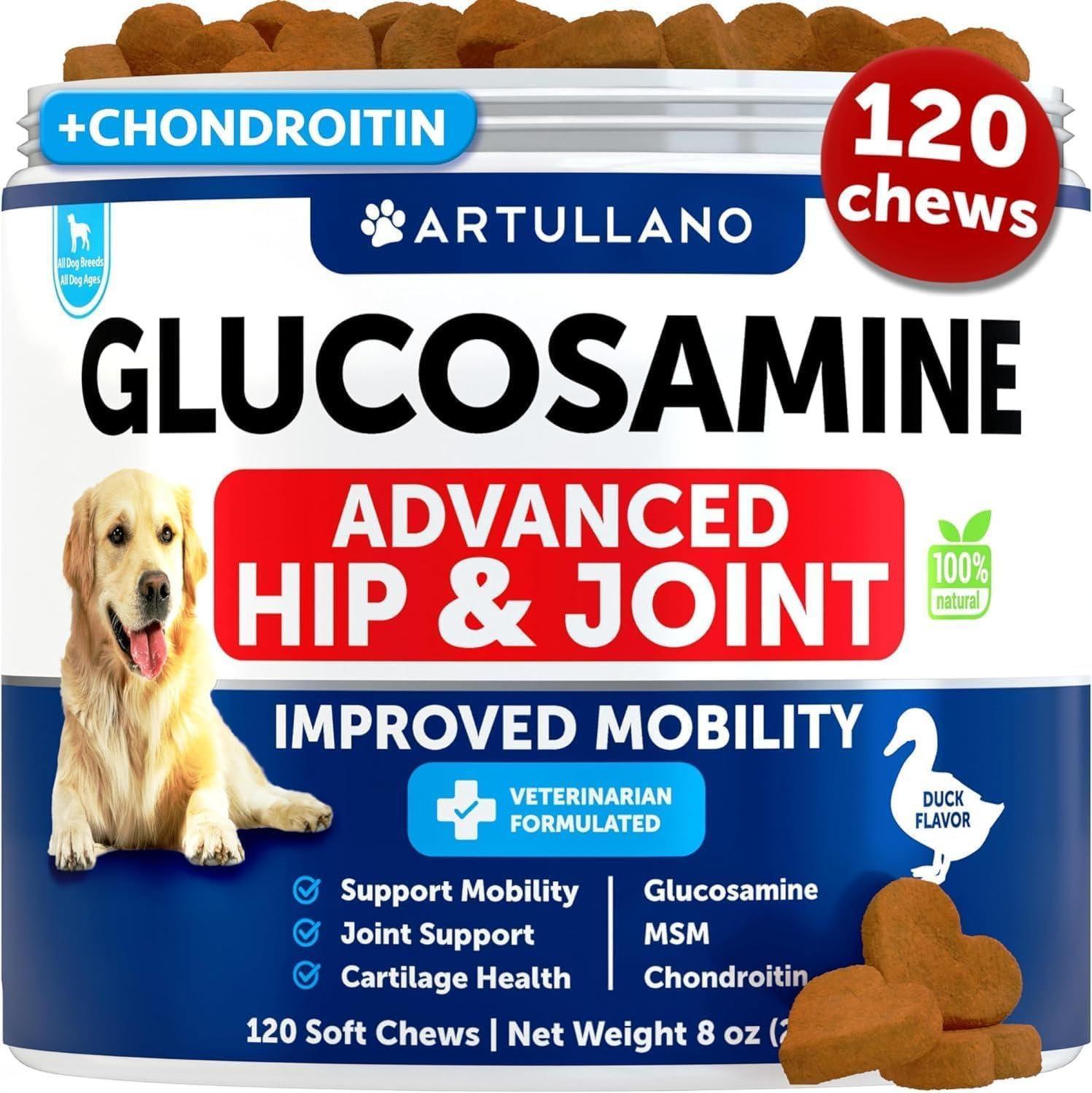 Onlihub Inc Glucosamine for Dogs Hip and Joint Supplement Dog Supplements