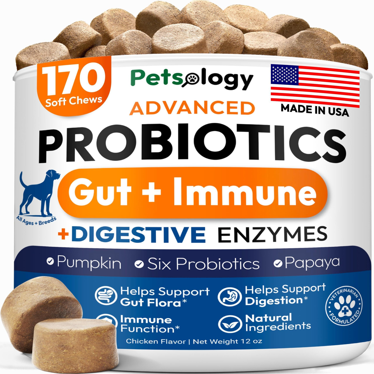 Onlihub Inc Probiotics for Dogs Dog Supplements