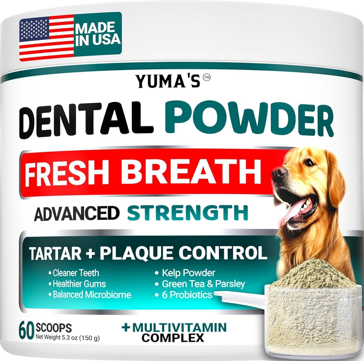 Onlihub Inc Dog Dental Powder Breath Freshener Dog Supplements