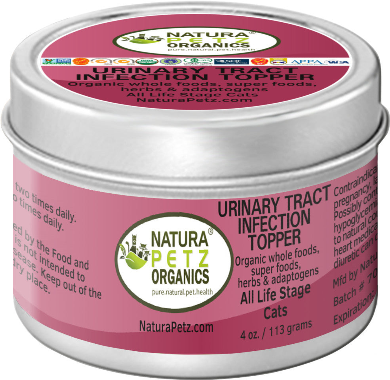 Organic Pet Systems Urinary Tract Infection Meal Topper For Dogs And Cats*  Flavored Urinary Tract Infection & Inflammation Topper For Dogs & Cats* Dog Food Toppers