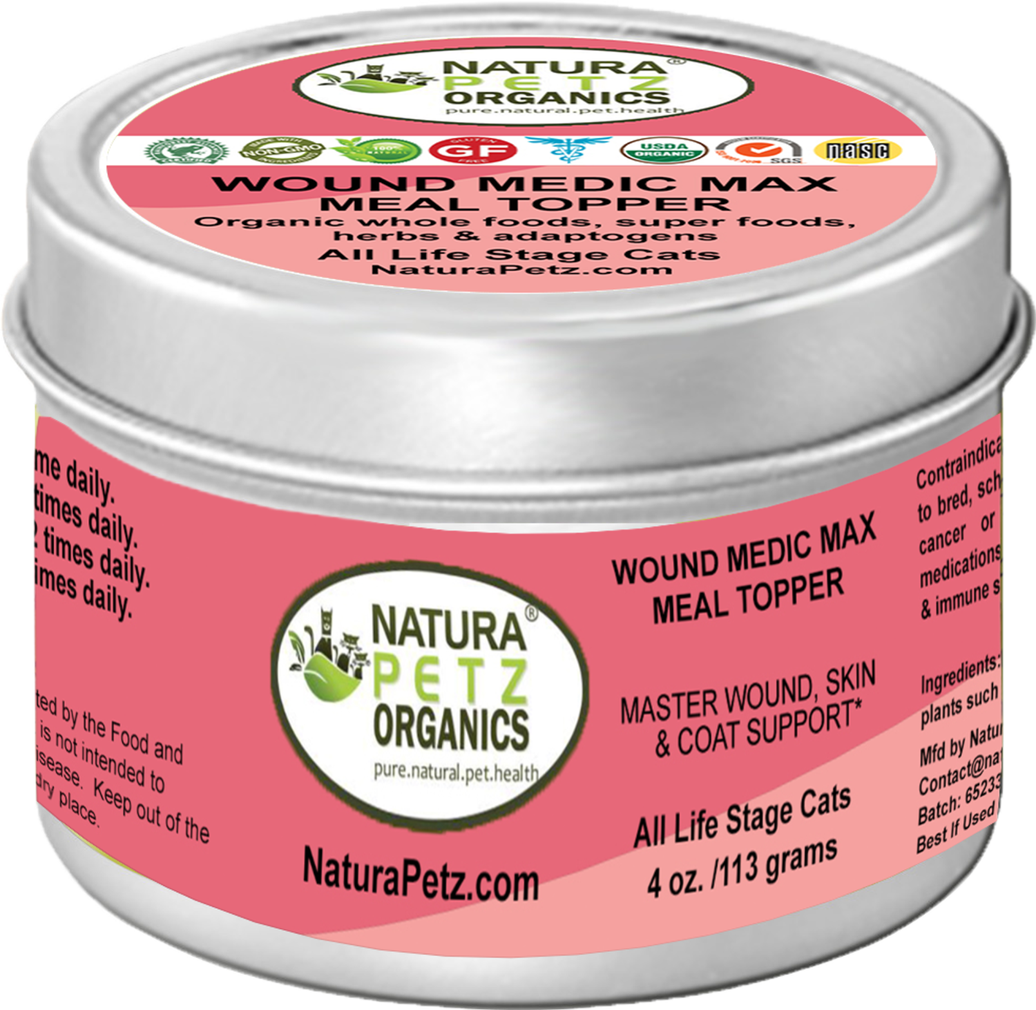 Organic Pet Systems Wound Medic Max Meal Topper* Master Wound