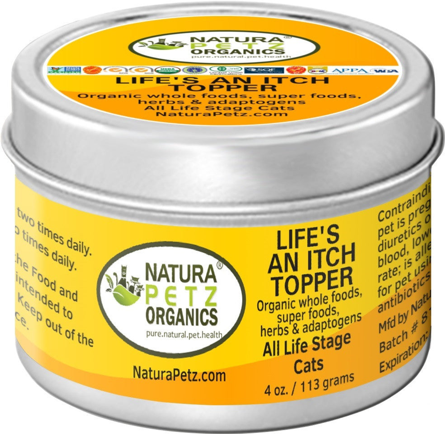Organic Pet Systems Lifes An Itch! Anti-Allergy Flavored Meal Topper For Dogs & Cats* Dog Food Toppers