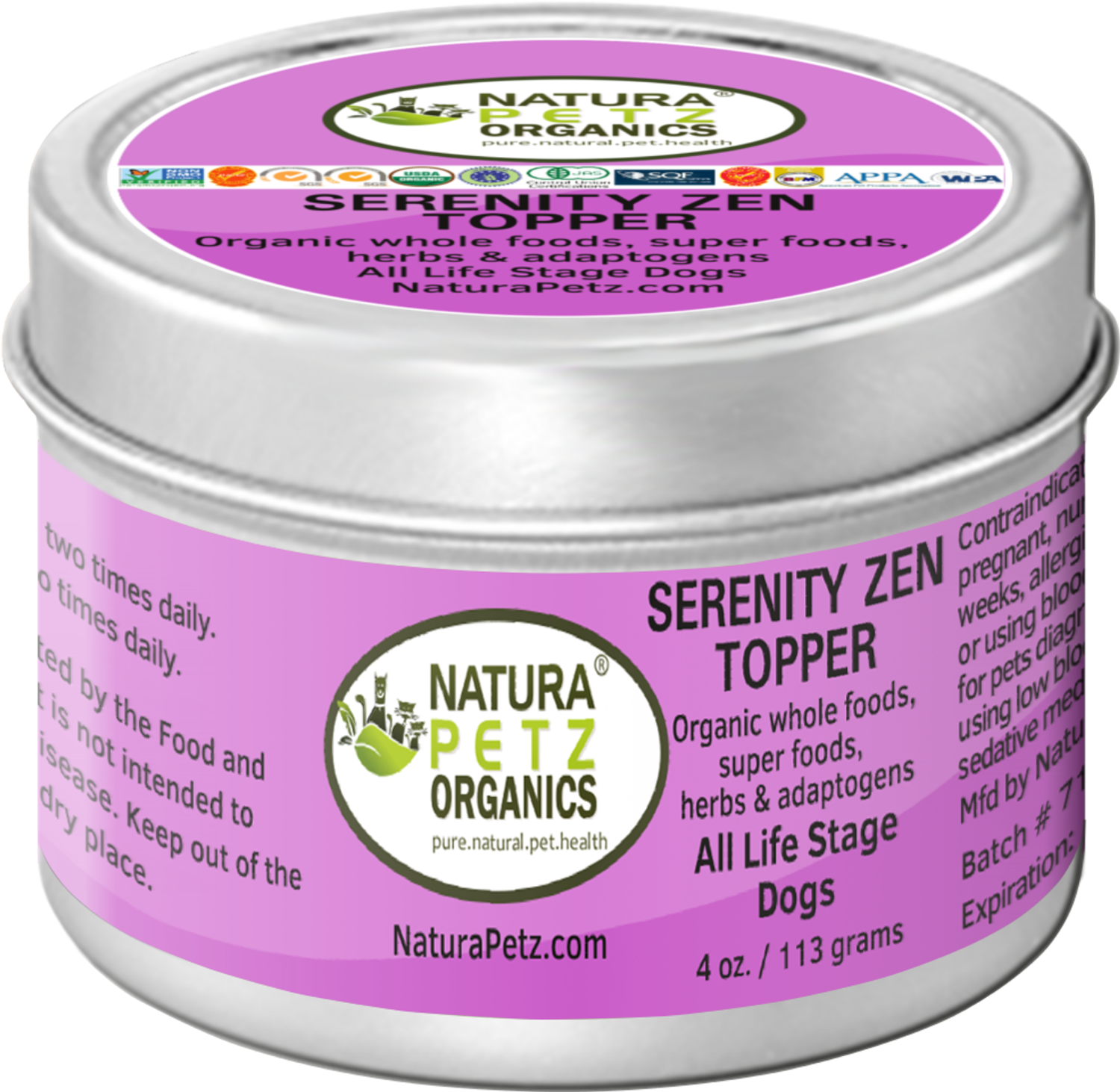 Organic Pet Systems Serenity Zen Meal Topper For Dogs And Cats* - Serenity Zen Anti-Stress & Anti-Anxiety Meal Topper* Dog Food Toppers