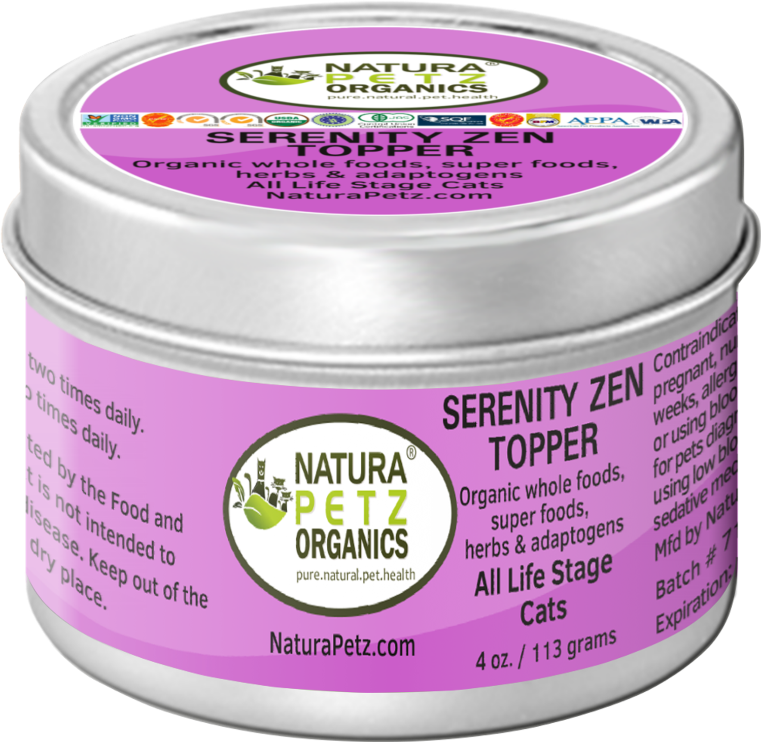 Organic Pet Systems Serenity Zen Meal Topper For Dogs And Cats* - Serenity Zen Anti-Stress & Anti-Anxiety Meal Topper* Dog Food Toppers
