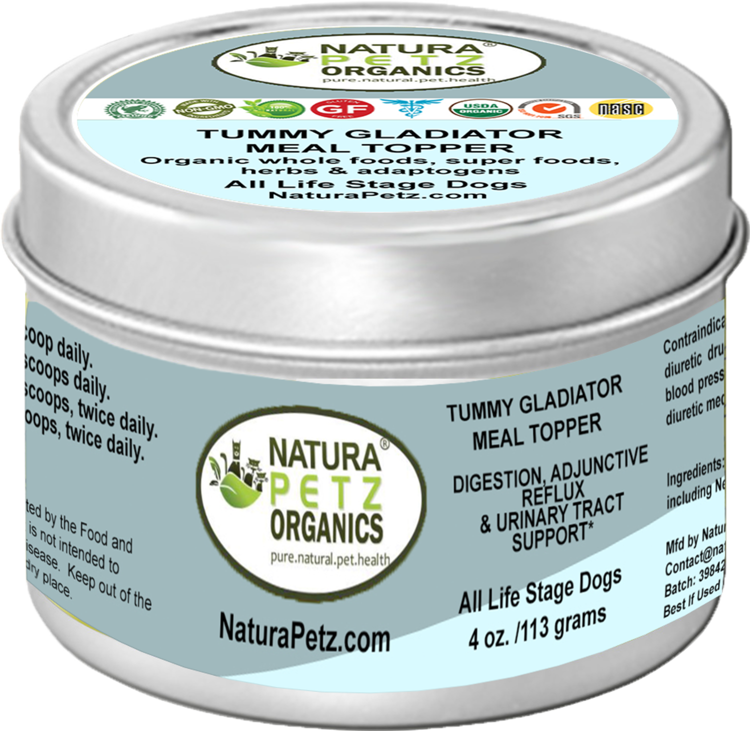 Organic Pet Systems Tummy Gladiator Meal Topper - Digestion
