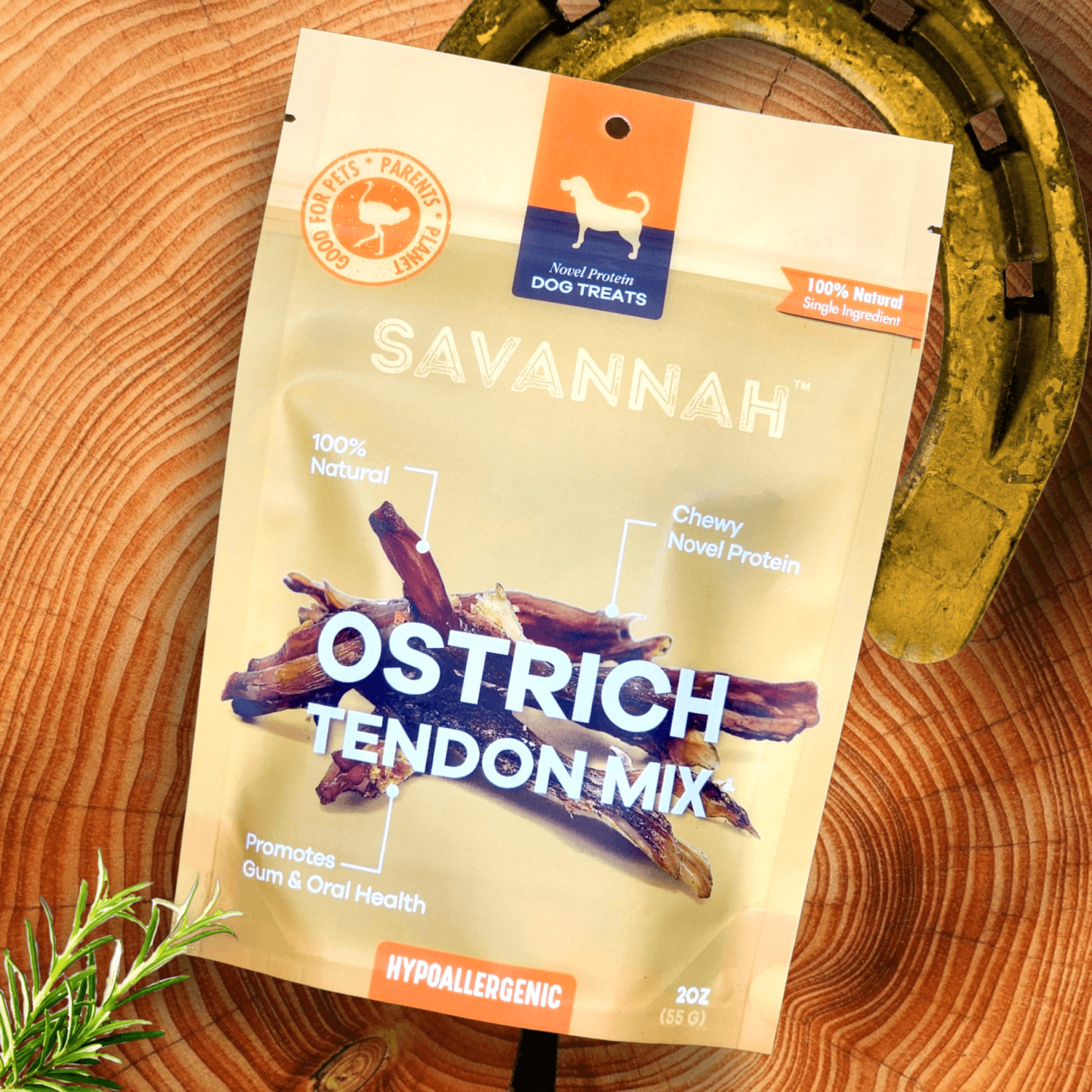 OstriTreats INC Savannah Chewy Ostrich Tendon Mix : The Protein-Packed