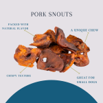 PLATINUM PET TREATS Platinum Pet Treats - Pork Snouts (Pack of 10) Dog Treats