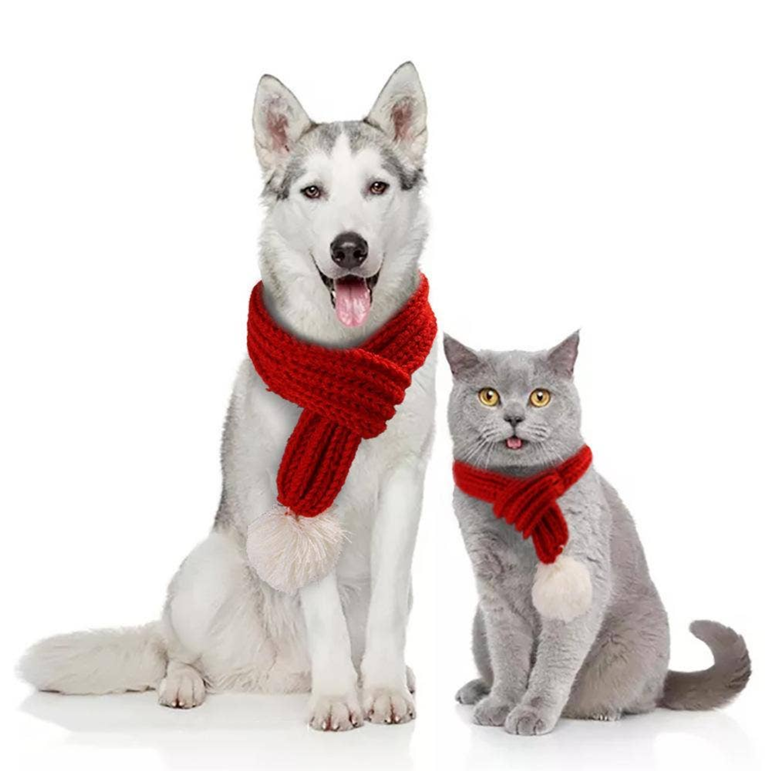 Pawsome Pets CA Merry Christmas Scarf for pet Apparel