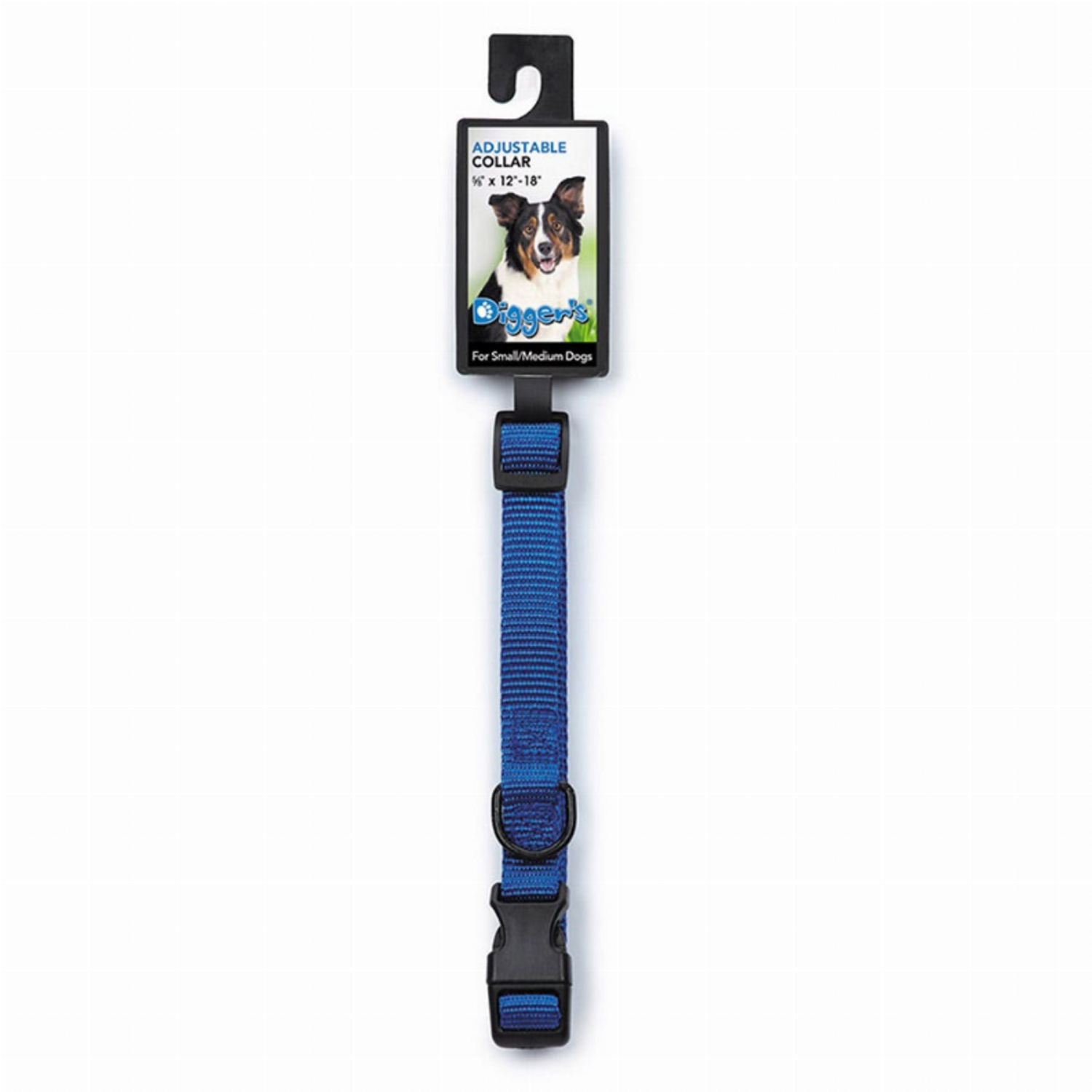 Pet Edge DGR 1in Adjustable Collar Blue Collars