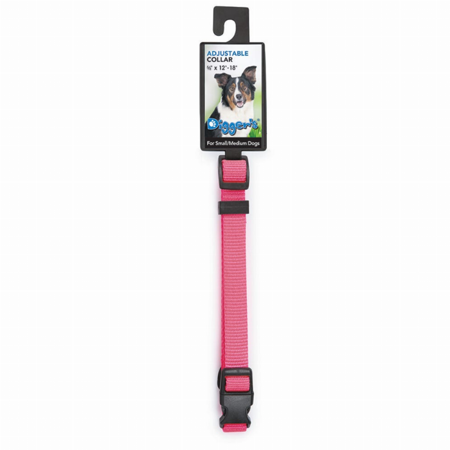 Pet Edge DGR 1in Adjustable Collar Neon Pink Collars