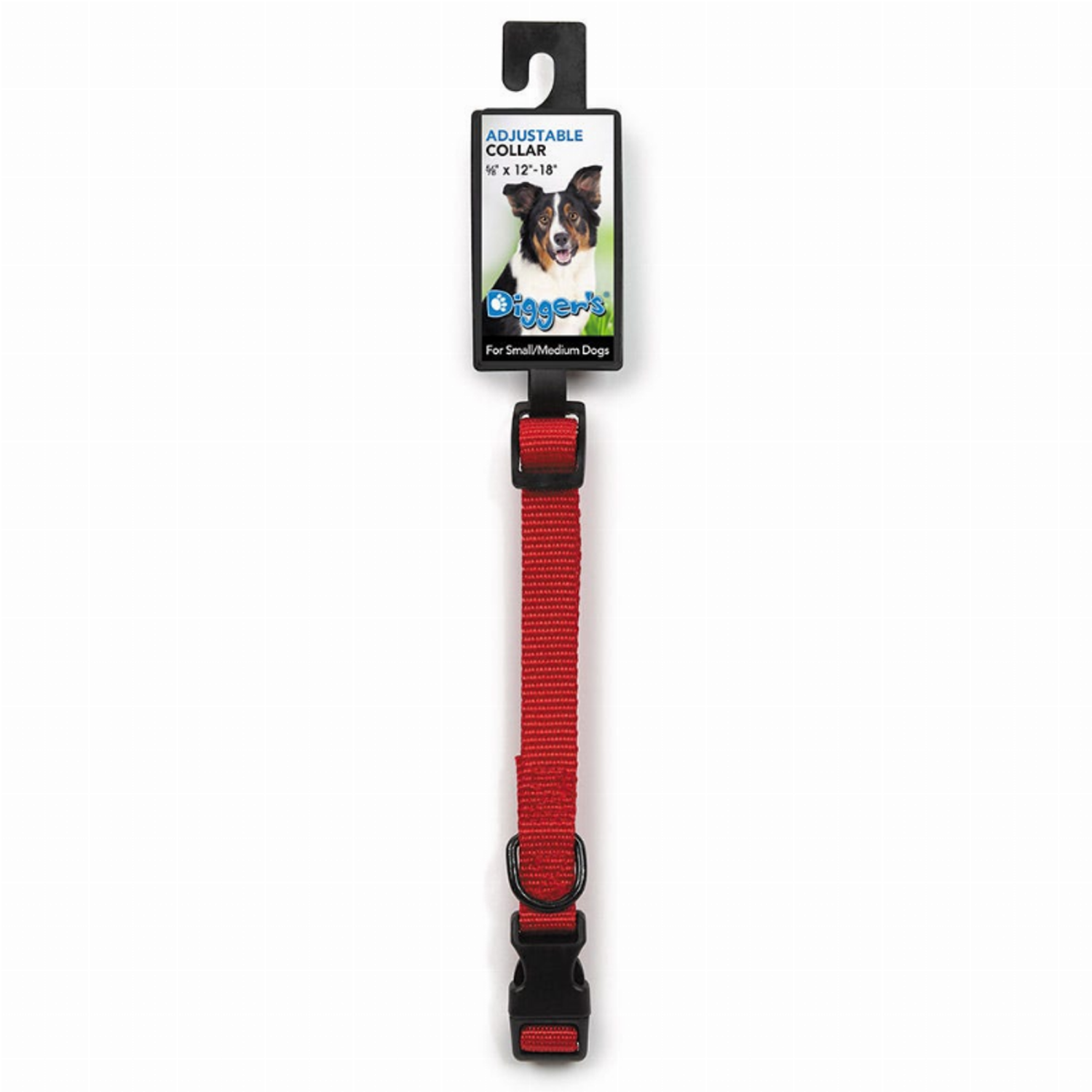 Pet Edge DGR 1in Adjustable Collar Red Collars
