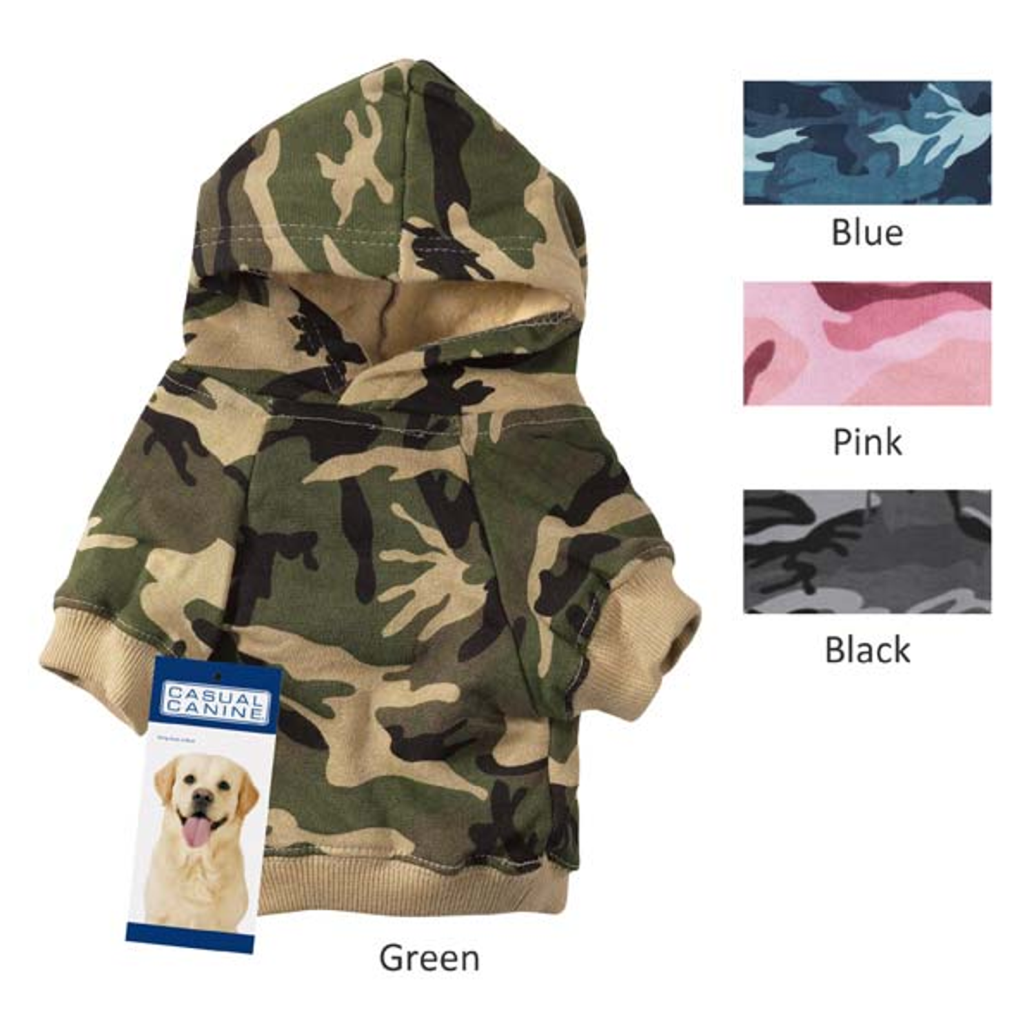 Pet Edge Casual Canine Camo Hoodie Dog Clothes