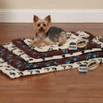 Pet Edge SP ThermaPet Paw Print Crate Mat Dog Beds