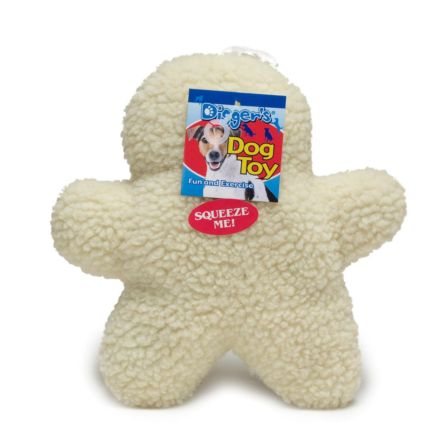 Pet Edge Digger's Ginger Man-Woolly Toy Stuffed Plush