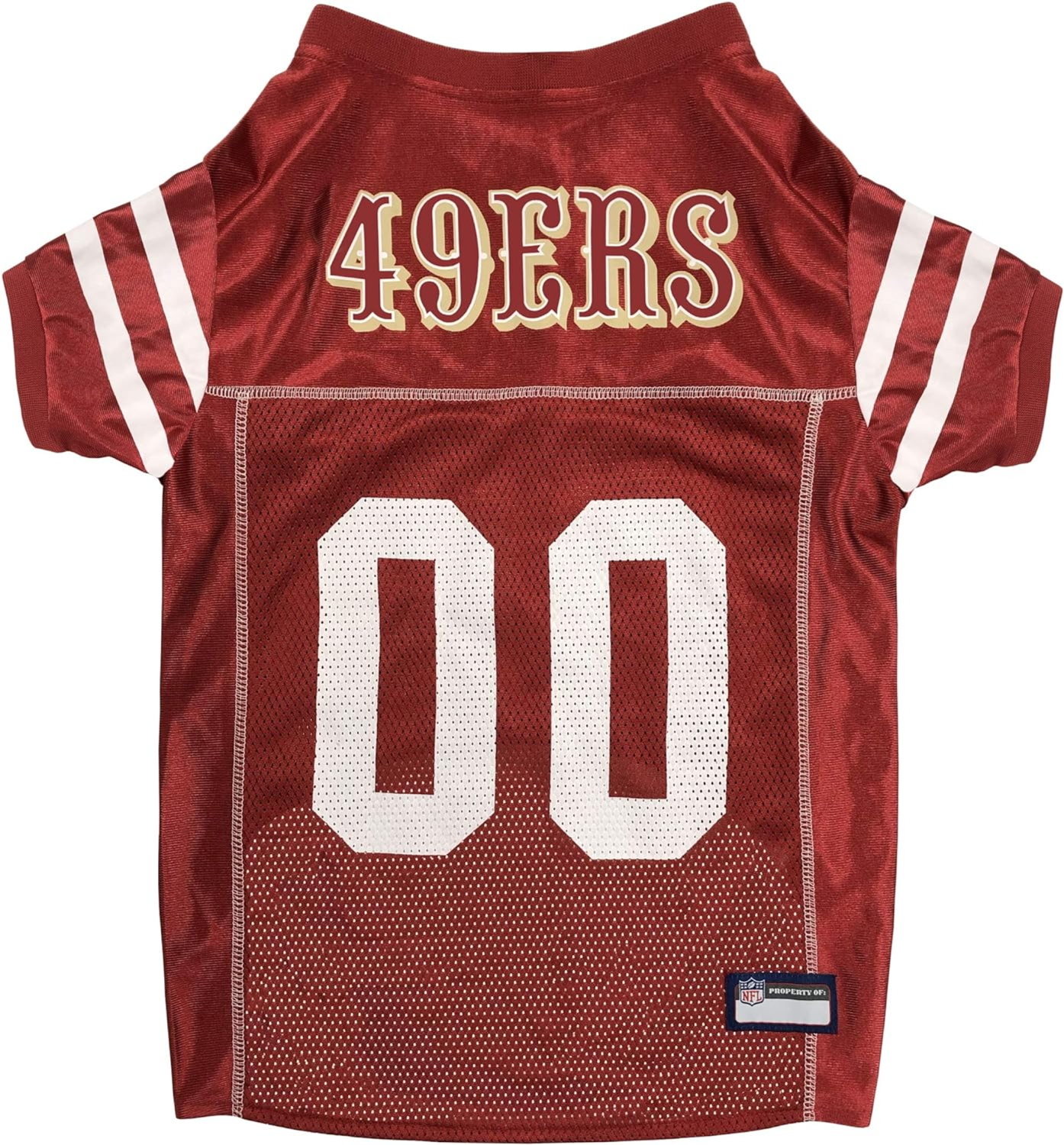 Pets First Co San Francisco 49ers Pet Striped Jersey Apparel