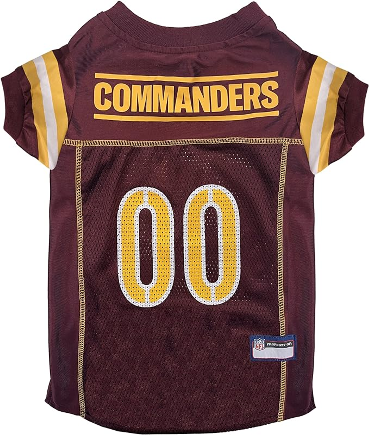 Pets First Co Washington Commanders Pet Striped Jersey Apparel