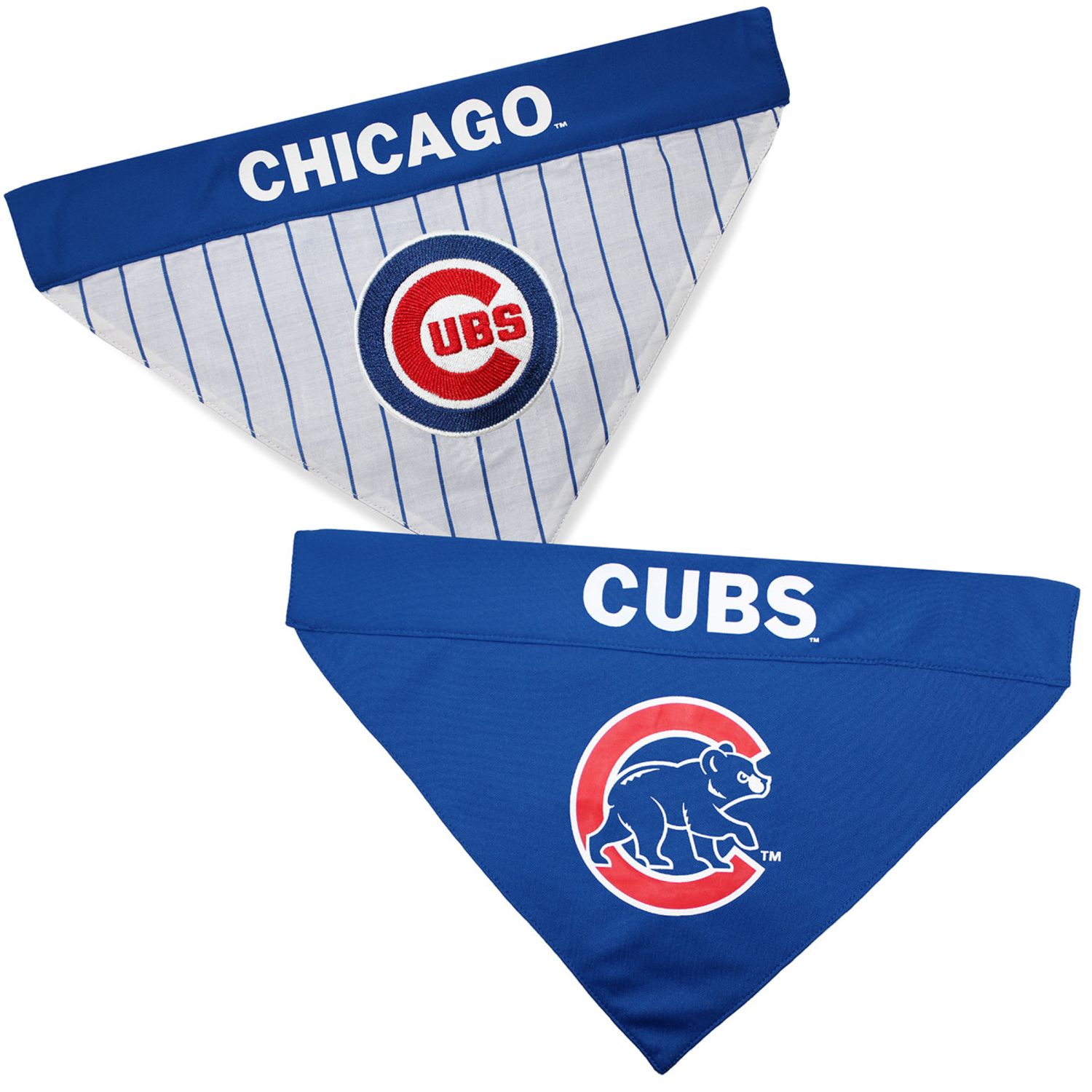 Pets First Co Chicago Cubs Reversible Pet Bandana Apparel