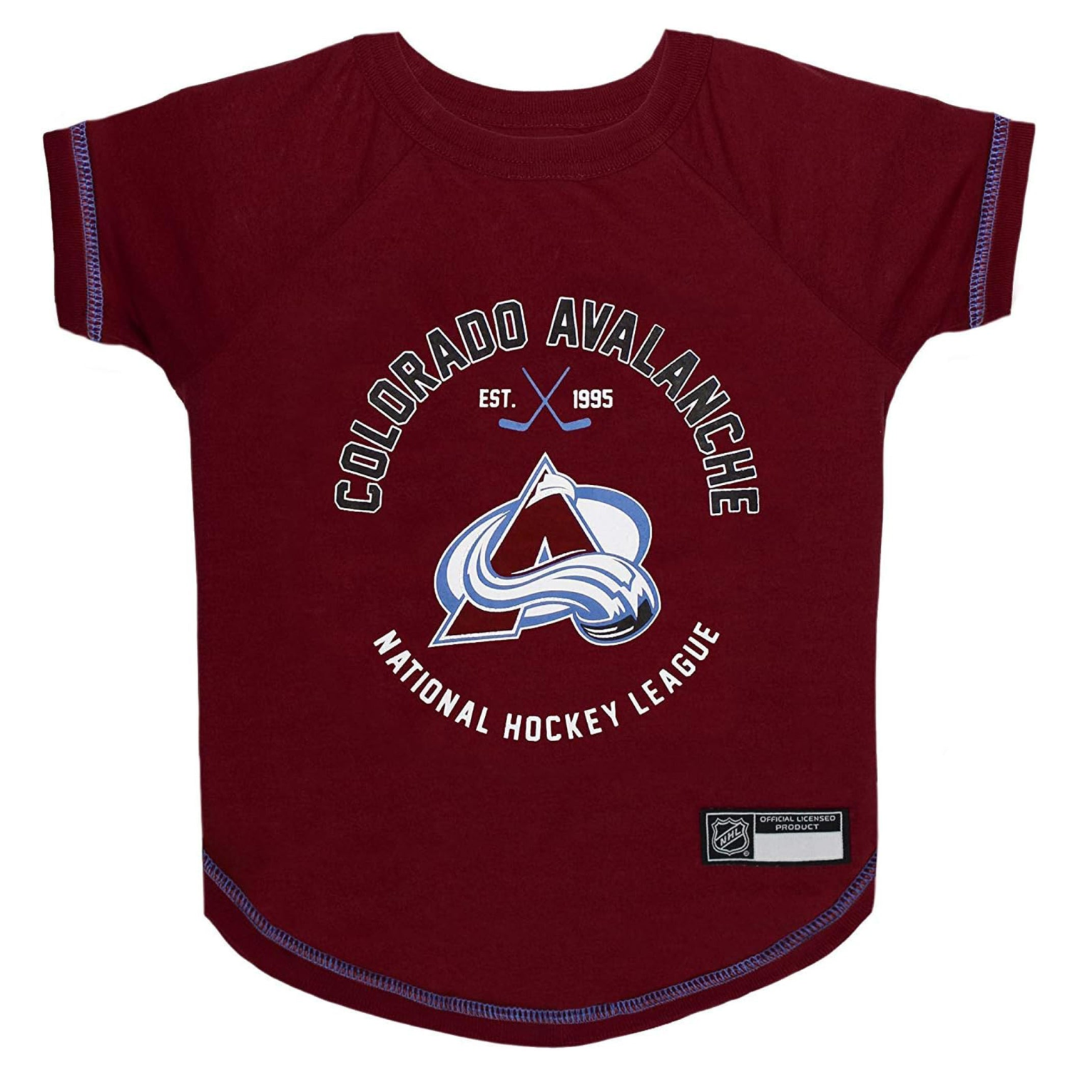 Pets First Co Colorado Avalanche T-shirt Apparel