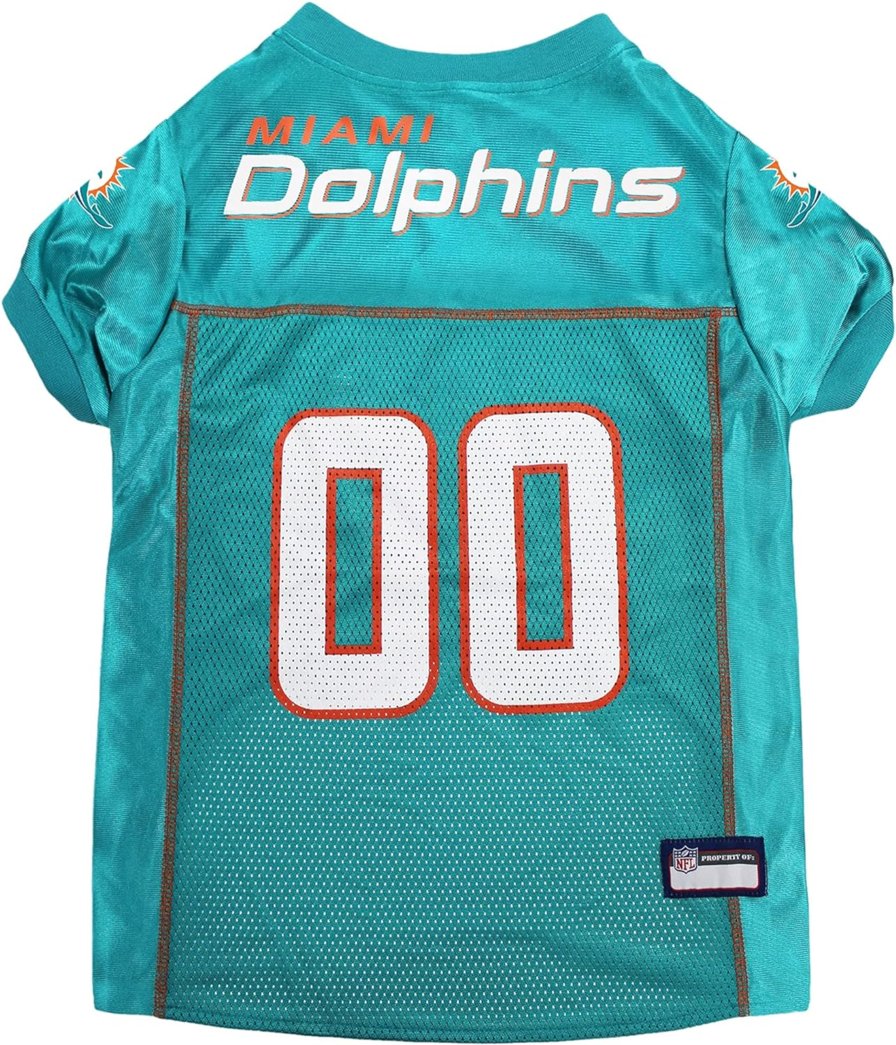 Pets First Co Miami Dolphins Pet Striped Jersey Apparel