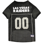 Pets First Co Las Vegas Raiders Pet Striped Jersey Apparel