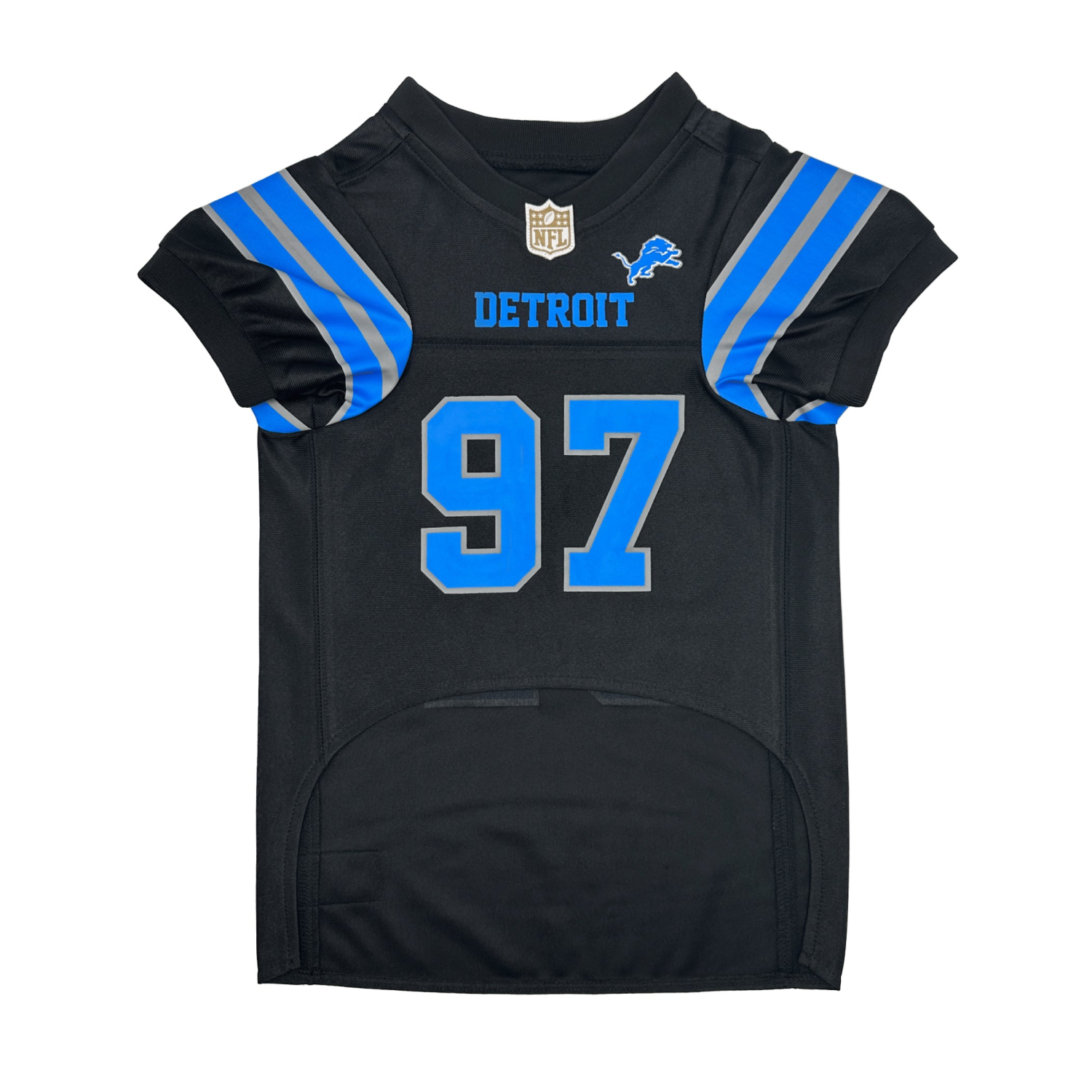 Pets First Co Aidan Hutchinson Alternate Black Pet Jersey (Det) Apparel