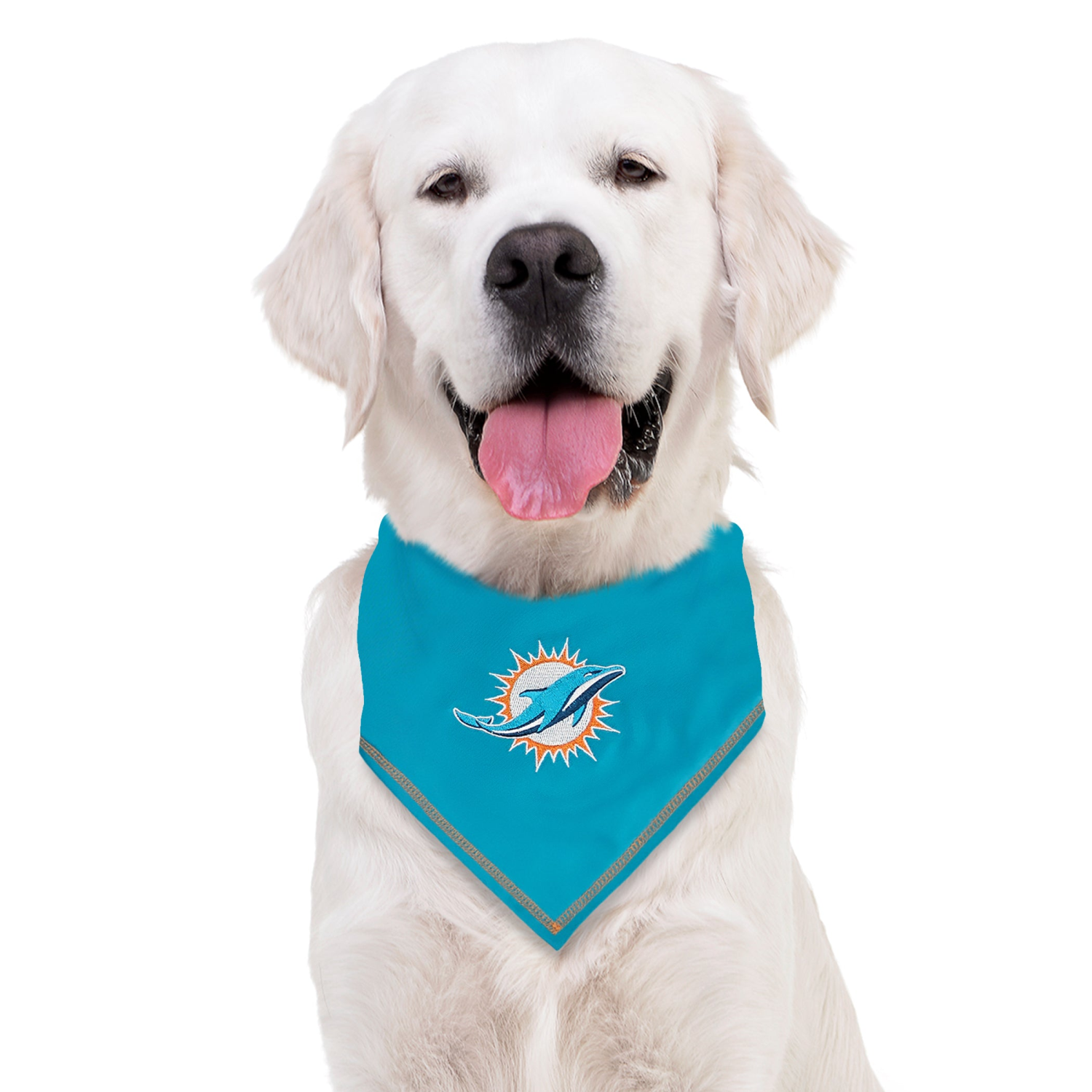 Pets First Co Miami Dolphins Tie Around Bandana Apparel