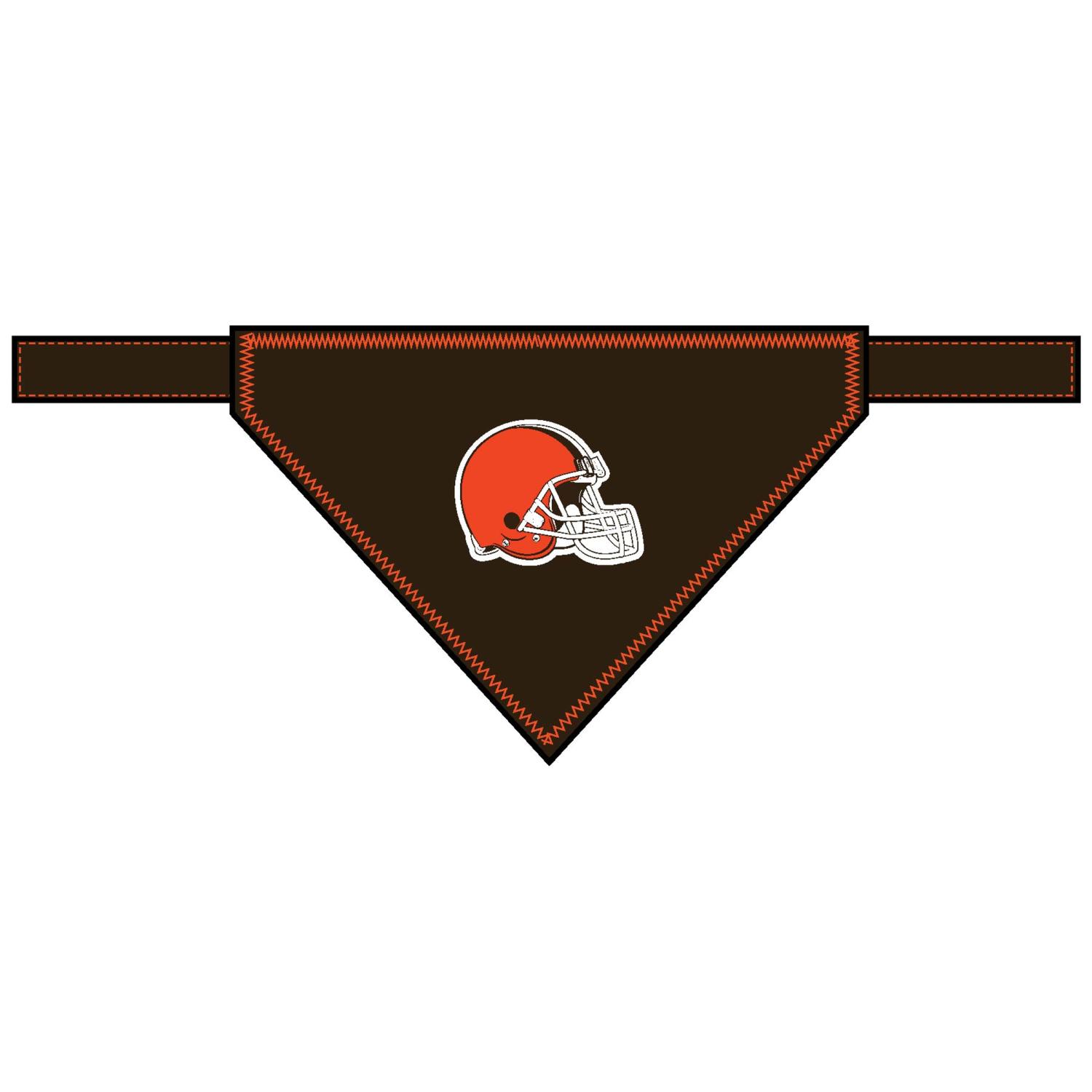 Pets First Co CLEVELAND BROWNS TIE AROUND BANDANA Apparel