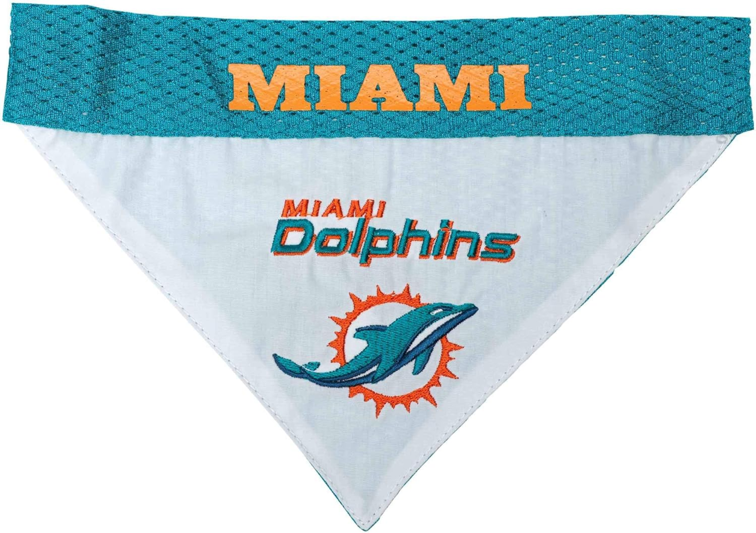 Pets First Co Miami Dolphins Reversible Bandana Apparel