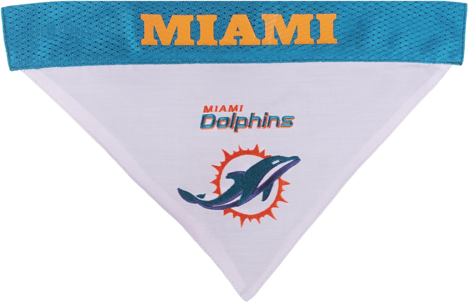 Pets First Co Miami Dolphins Reversible Bandana Apparel