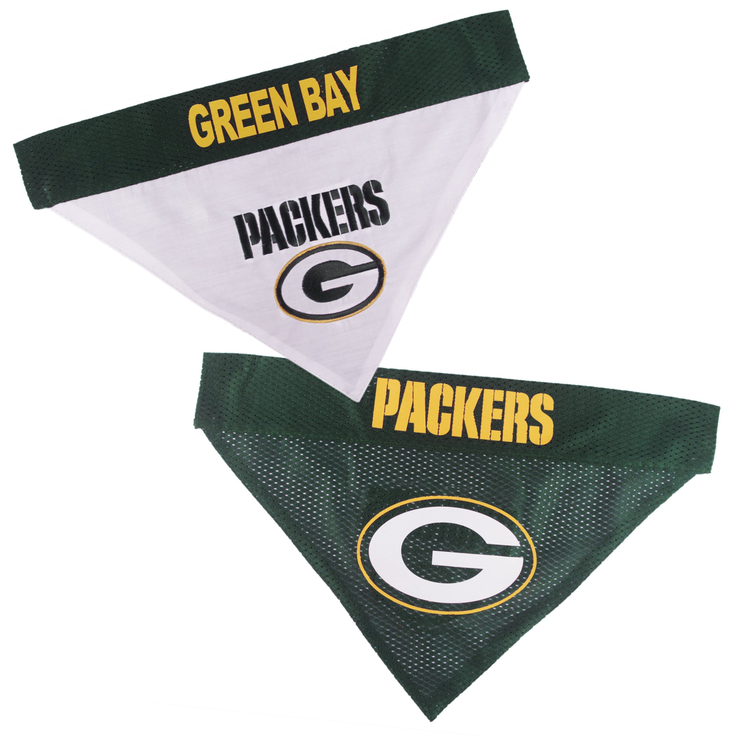 Pets First Co Green Bay Packers Reversible Bandana Apparel