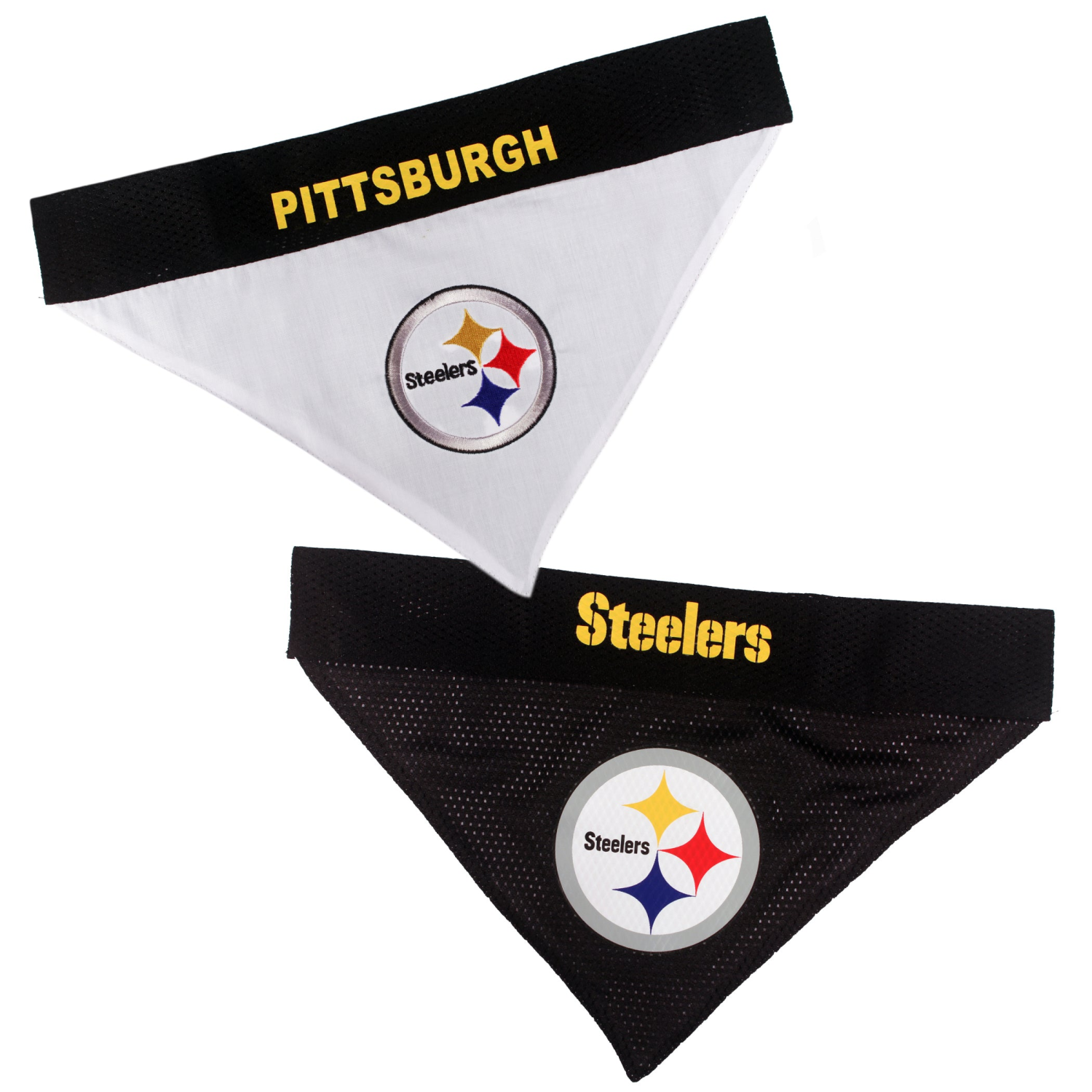 Pets First Co Pittsburgh Steelers Reversible Bandana Apparel