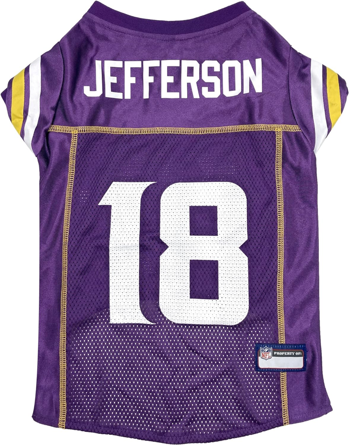 Pets First Co Justin Jefferson Pet Jersey (Min) Apparel