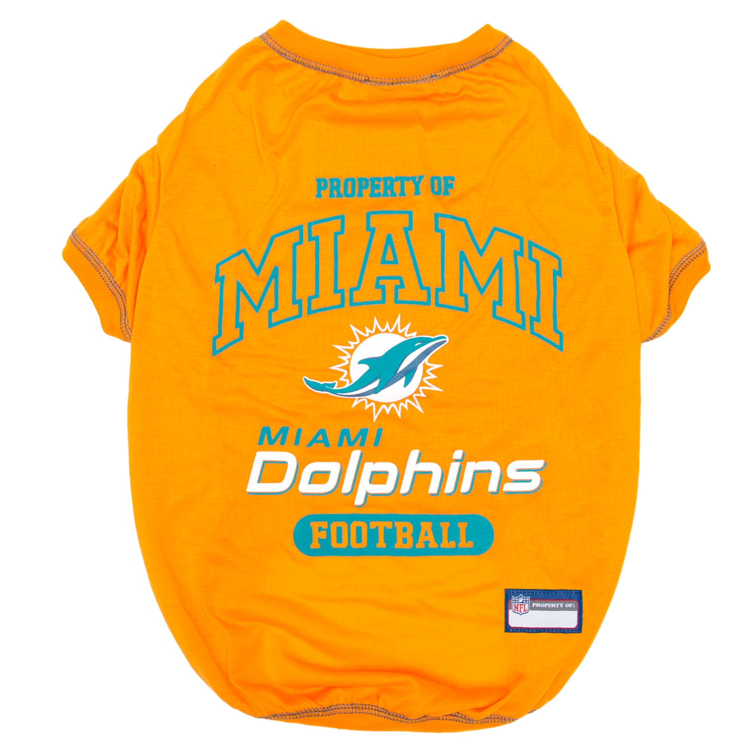Pets First Co Miami Dolphins Tee Shirt Apparel