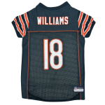 Pets First Co Caleb Williams Pet Striped Jersey (CHI) Apparel