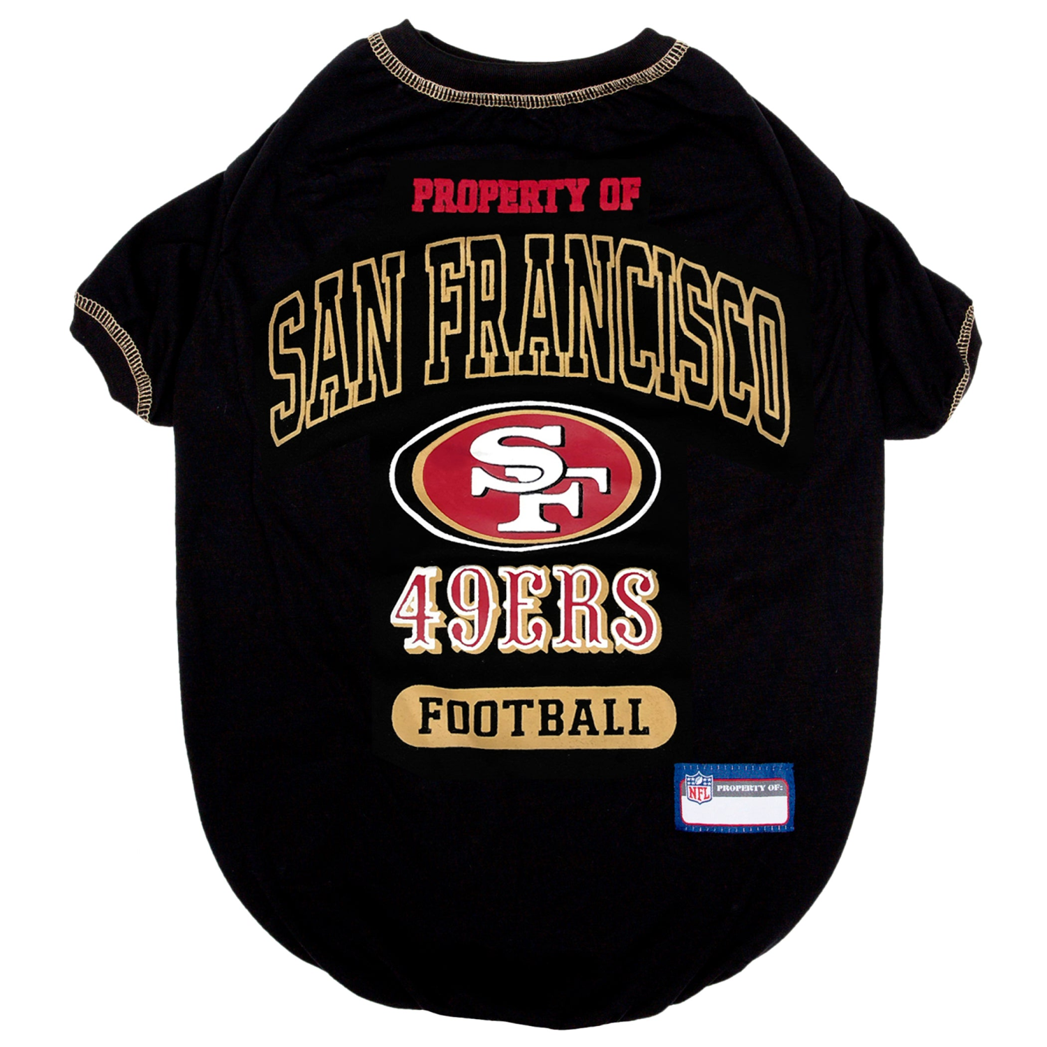 Pets First Co San Francisco 49ers Tee Shirt Apparel