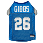 Pets First Co Jahmyr Gibbs Pet Striped Jersey (Det) Apparel