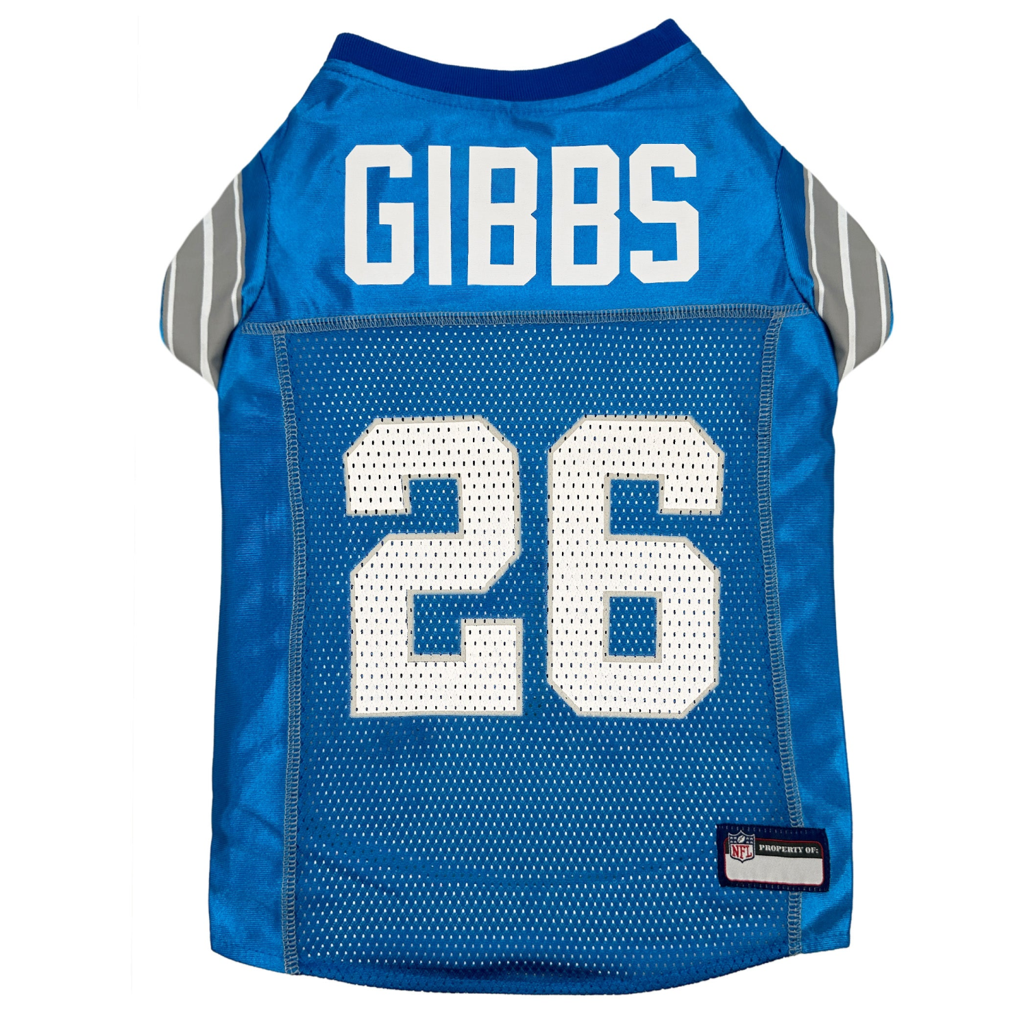 Pets First Co Jahmyr Gibbs Pet Striped Jersey (Det) Apparel