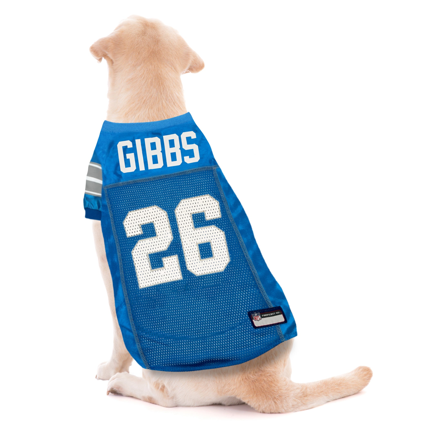 Pets First Co Jahmyr Gibbs Pet Striped Jersey (Det) Apparel
